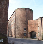 Cromford Mill – one of the fortress-like mill buildings