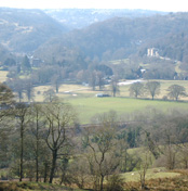 View of the Derwent Valley & Arkwright’s main residences at Cromford